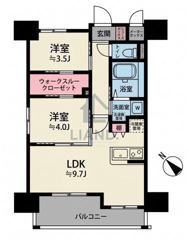 ネストピア博多駅ステージ　春住小学校区の間取り|ネストピア博多駅ステージ