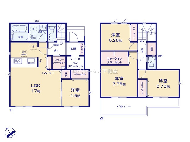 【間取り】 | 知多市寺本新町２丁目10『仲介料無料』新築戸建て | 4号棟