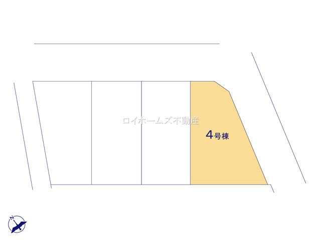【区画図】 | 知多市寺本新町２丁目10『仲介料無料』新築戸建て | 4号棟