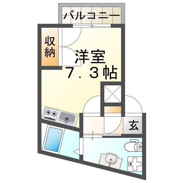 パロス塩屋駅前の間取り
