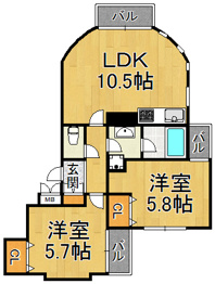 ベル松並町の間取り