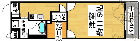 KAISEI北梅田の間取り