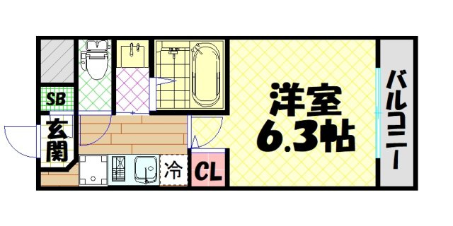 【間取り】 | グランパシフィック桜川南