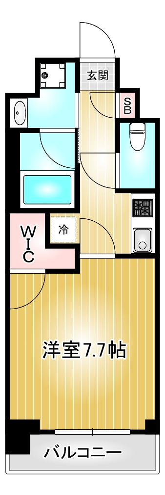 シーズンフラッツ矢場|名古屋市の賃貸ならMy賃貸の間取り|シーズンフラッツ矢場