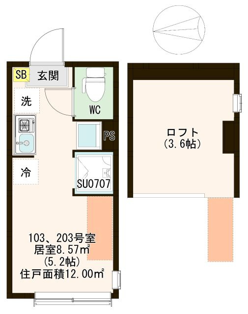 ハーモニーテラス浮間Ⅲの間取り