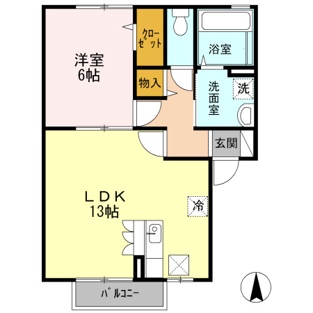 コンフォート杭全の間取り|コンフォート杭全　間取り