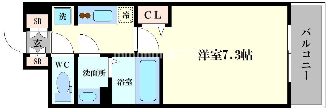 レシオス天王寺の間取り