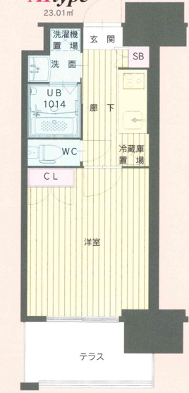 【間取り】 | No111 CLUB ORIENT BLD