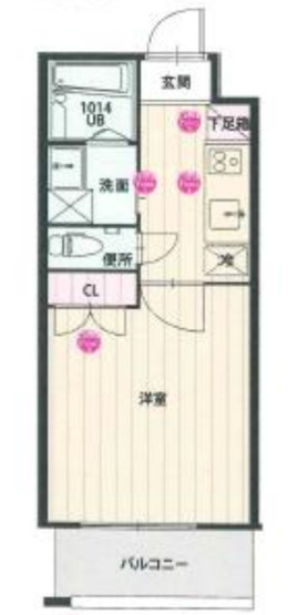 【間取り】 | CLUB ORIENT BLD No.102
