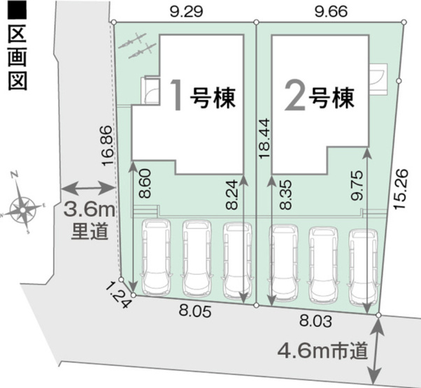 【区画図】 | 合志市須屋上ノ原1期　1号棟