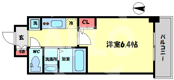 ジオエント福島野田の間取り|ジオエント福島野田　開放感ある間取り
