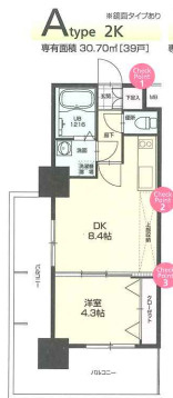 【間取り】 | No72 HABOR EAST TOWER