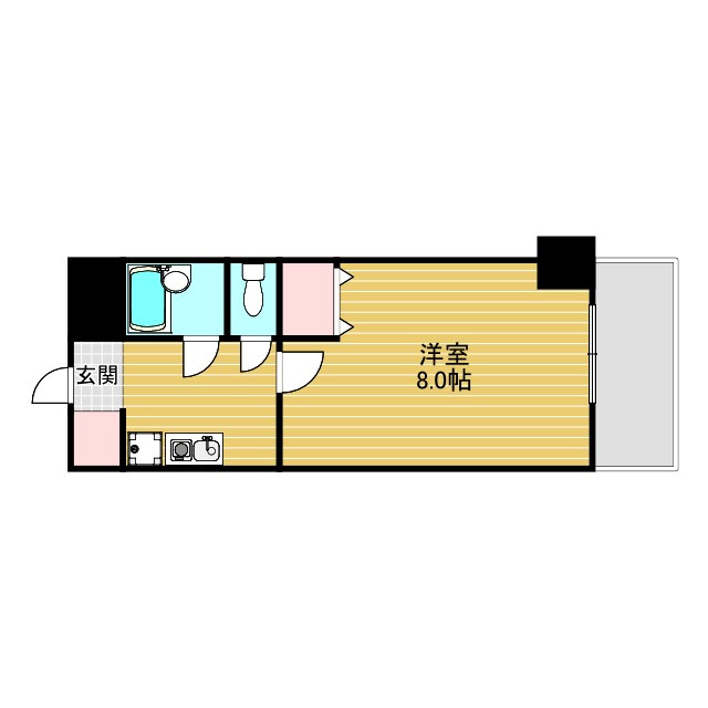 吹田市江の木町の賃貸マンションの間取り