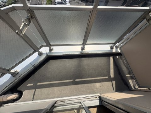 吹田市江の木町の賃貸マンションのバルコニー