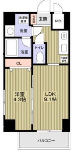 ヴェルレジデンス天満の間取り