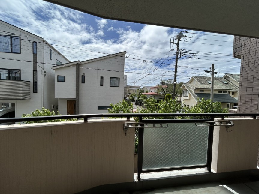 仲介手数料無料　本牧三渓園ヒルズのバルコニー