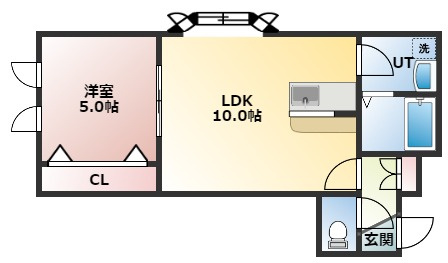 【間取り】 | 【CP対象】MIU.CO.BLD（ミューコビル）03 | 間取りです