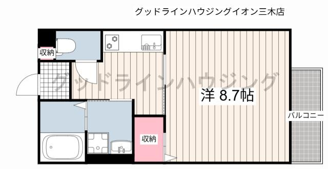 ロイヤルハイツ黒川の間取り