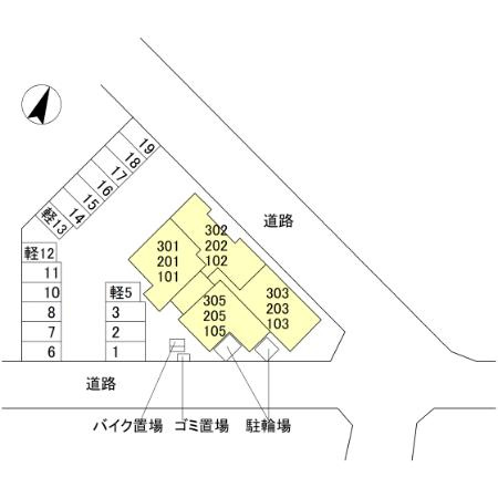 TORISIA新河岸の区画図