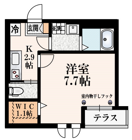 SAKURA TERRACE　YOYOGI　A棟の間取り