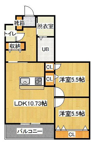 クレール新森の間取り