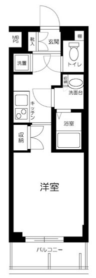 【間取り】 | パークウェル神田ＥＡＳＴ弐番館