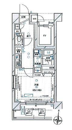 メインステージ押上Ⅳの間取り