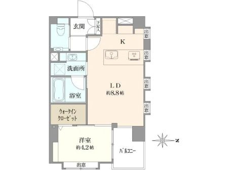 杉並区高円寺北２丁目の中古マンションの間取り