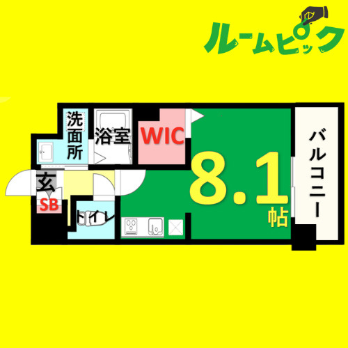 パルティール吹上アネックス　名古屋市賃貸　仲介手数料無料の間取り