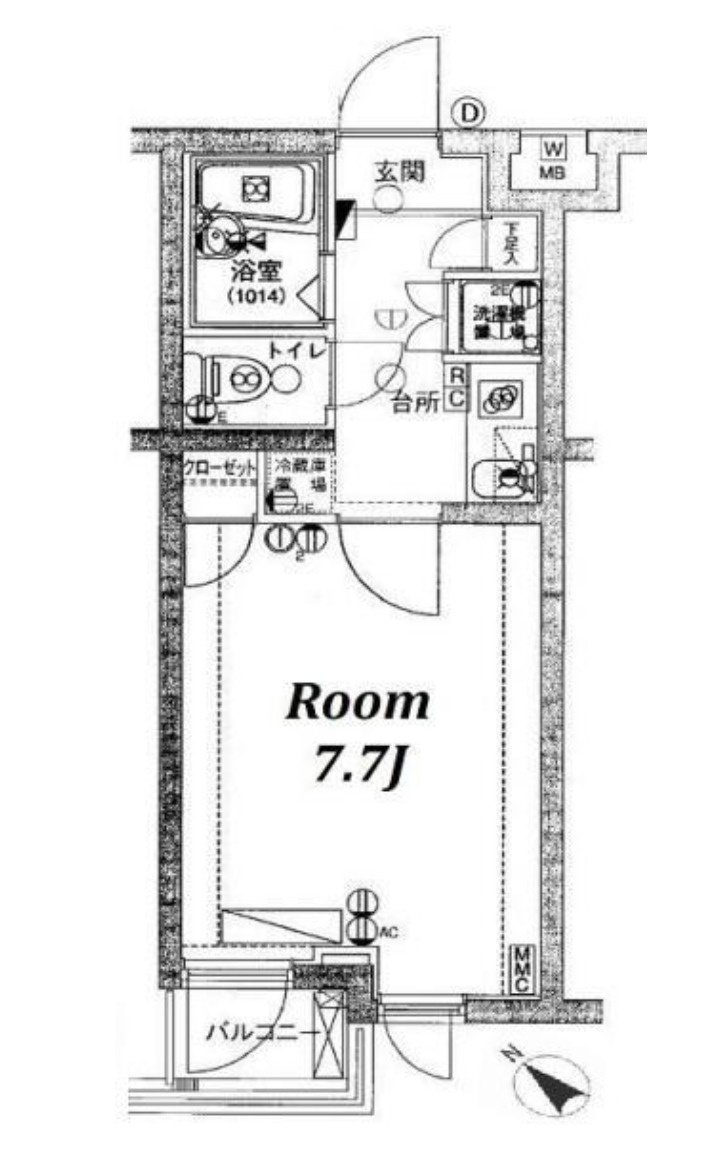 杉並区高井戸西１丁目の賃貸マンションの間取り|間取り