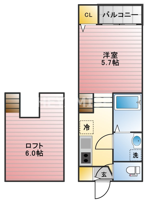 MODERN PALAZZO Kuyama Bildの間取り