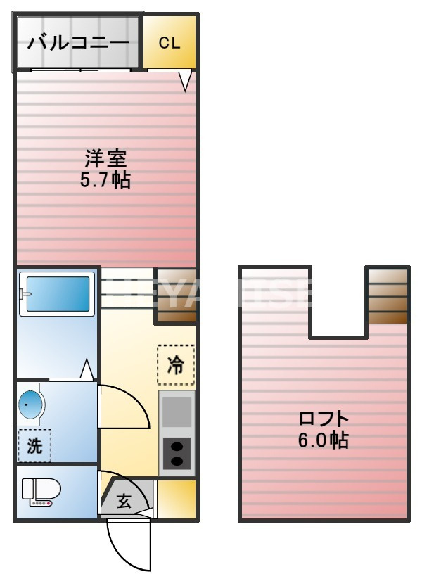 MODERN PALAZZO Kuyama Bildの間取り