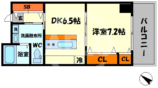 River ford中之島（リバーフォードナカノシマ）の間取り|River ford中之島（リバーフォードナカノシマ）　間取り