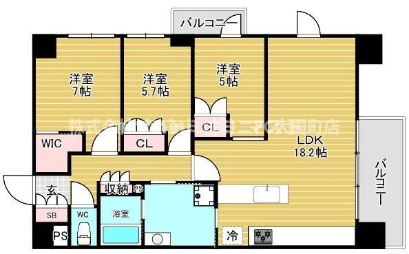 ブランシエスタ上本町の間取り