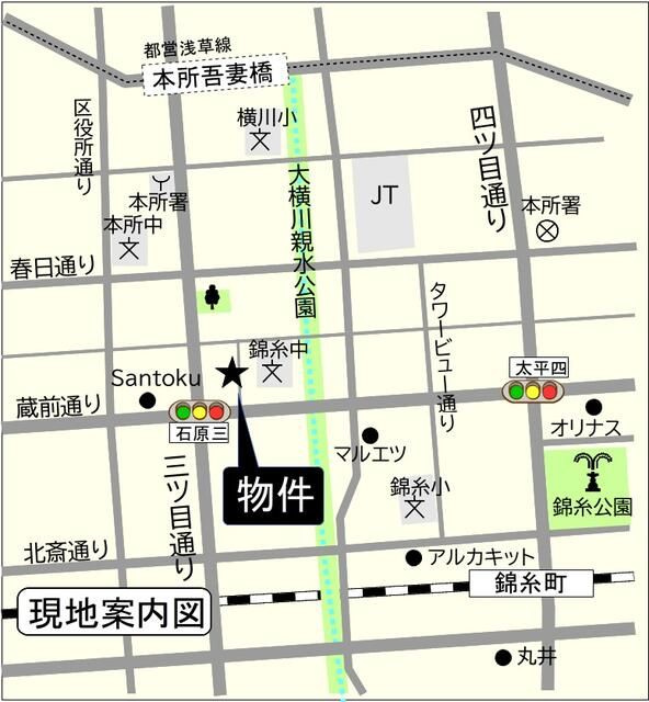 オキシジェーン錦糸町のその他|周辺地図