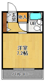サンハイム立花の間取り