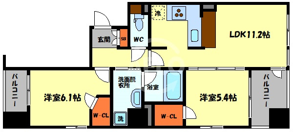エステムプラザ梅田WEST　上福島小学校区の間取り|エステムプラザ梅田WEST　間取り