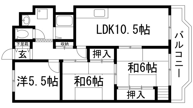 【間取り】 | グリーンハイツ向陽