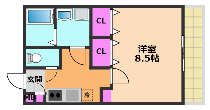 KTIレジデンス摂津富田の間取り