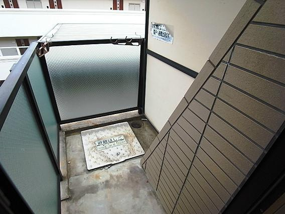神戸市東灘区住吉宮町１丁目の賃貸マンションのバルコニー