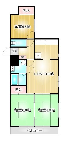 ユーハウス六番町｜名古屋市の賃貸ならMy賃貸の間取り|ユーハウス六番町