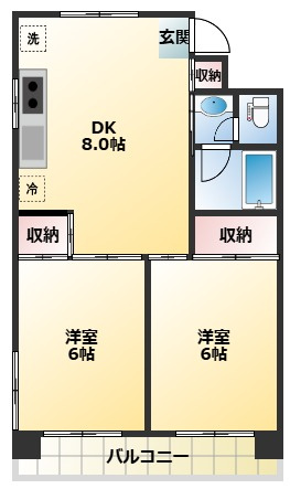 ドミールタカラの間取り