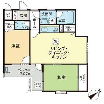 ピアコート上野毛の間取り