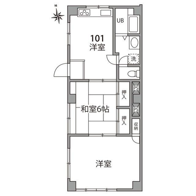 ペアメゾンアルファーの間取り|間取り図