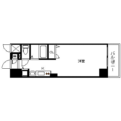 プレミアムコート名古屋金山インテルノの間取り