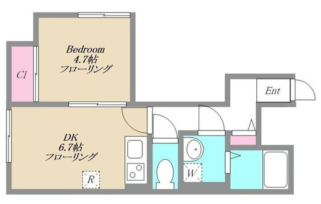 HAGAKUREの間取り|間取りです。