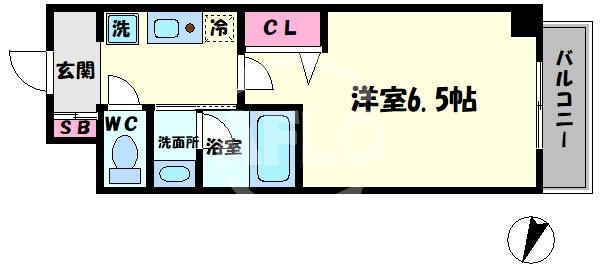 クレド桜川の間取り|クレド桜川　開放感ある間取り