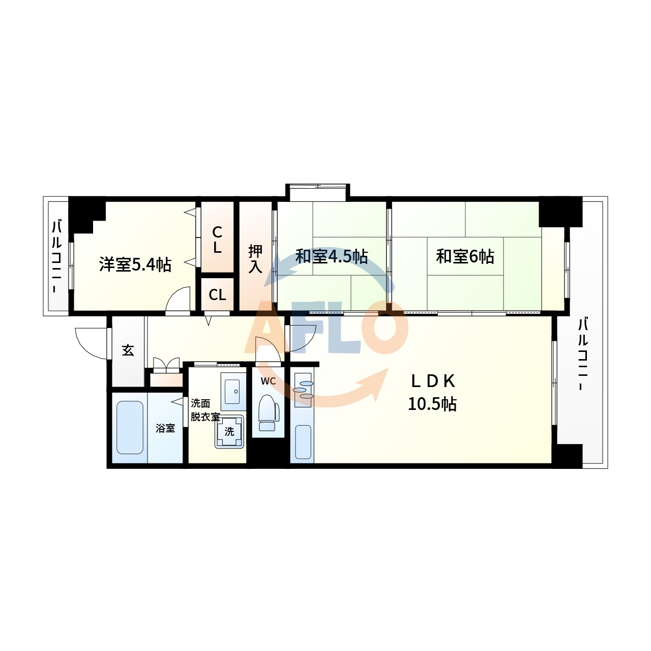 南海グランドコート住之江公園　新北島小学校区の間取り|南海グランドコート住之江公園　間取り