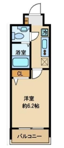 杉並区梅里２丁目の賃貸マンションの間取り|間取り