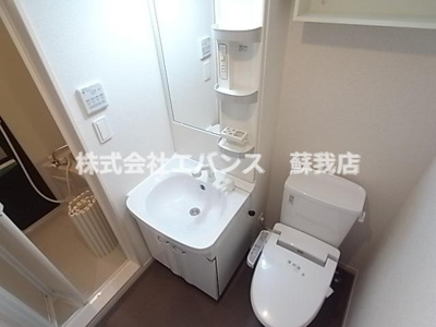 【洗面所】 | リブリ・MSハイツ 弐番館 | コンパクトで使いやすい洗面所